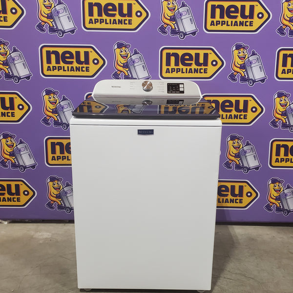 Maytag Top Load 4.8 cu ft Washer with Deep Fill and Slow-Close Glass Lid 30133SD126 - MVW6200KW - Scratch & Dent (Minor)