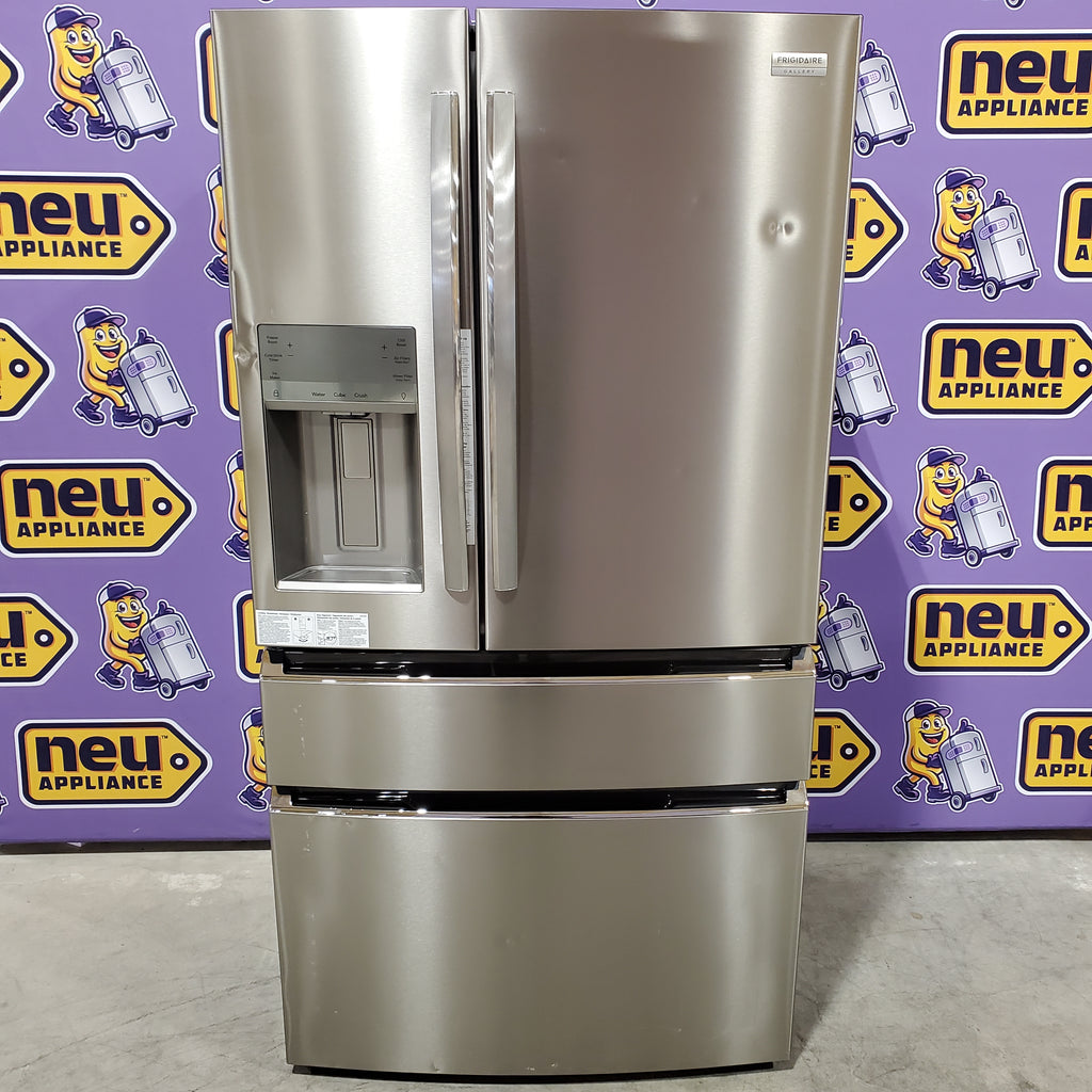 Pictures of Frigidaire Gallery 22 Cu. Ft. 4-Door Counter-depth French Door Refrigerator with Ice Maker (Fingerprint Resistant Stainless Steel) ENERGY STAR 20232SD612 - GRMC2273CF - Scratch & Dent (Major) - Neu Appliance Outlet - Discount Appliance Outlet in Austin, Tx