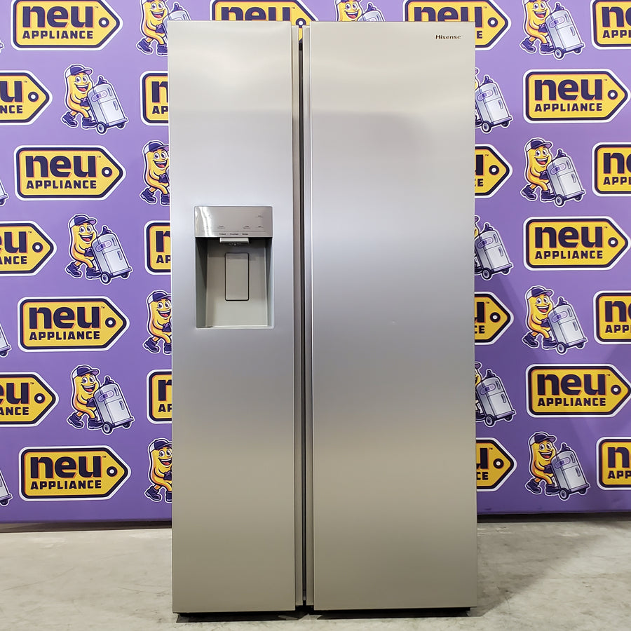 Hisense 29.1 cu. ft. Standard Depth Side by Side Refrigerator Stainless Steel HRS290P5FSE - Open Box