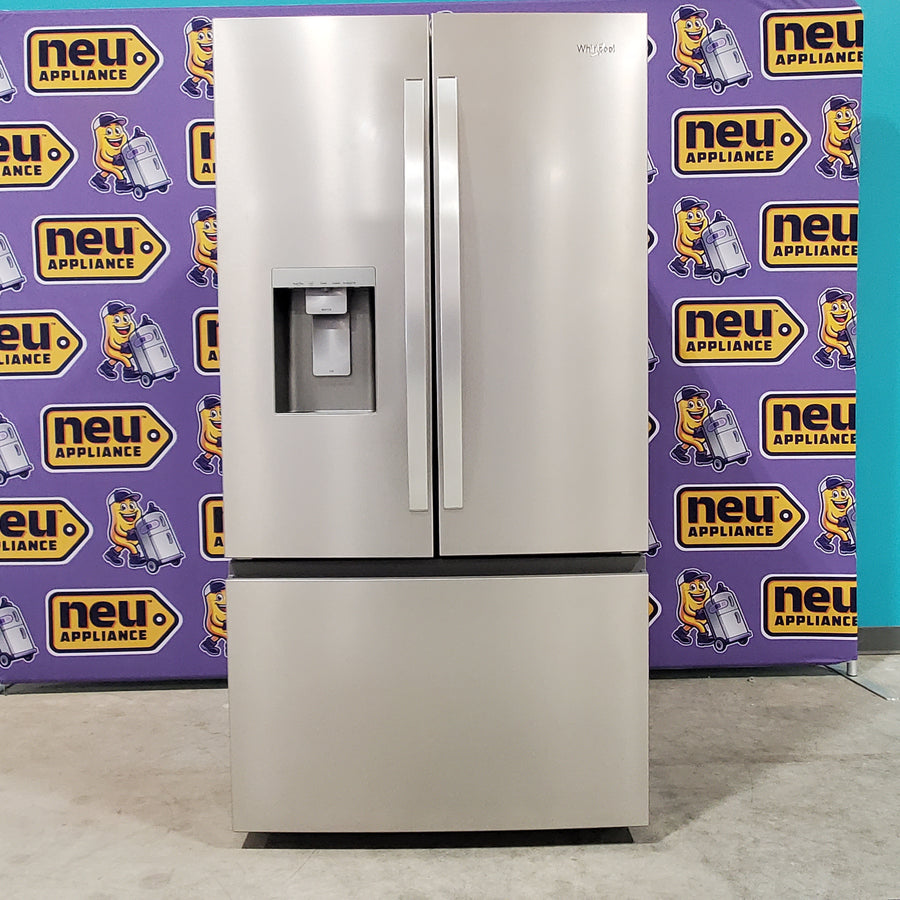 Whirlpool 30.53-cu ft French Door Refrigerator with Ice Maker (Fingerprint Resistant Stainless Finish) ENERGY STAR WRFF3536SZ - Open Box