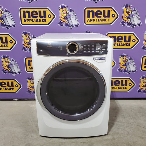 Electrolux 8.0 cu. ft. Front Load Electric Dryer with Perfect Steam 22133SD199 - ELFE7637AW - Scratch & Dent (Minor)