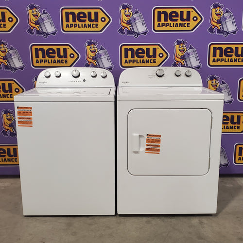 Whirlpool Top Load 3.5 Cu. Ft. Washer with Deep Water Wash Option WTW4816FW - Open Box and Whirlpool Vented 7.0 Cu. Ft. Electric Dryer 16104 - WED4815EW - Open Box