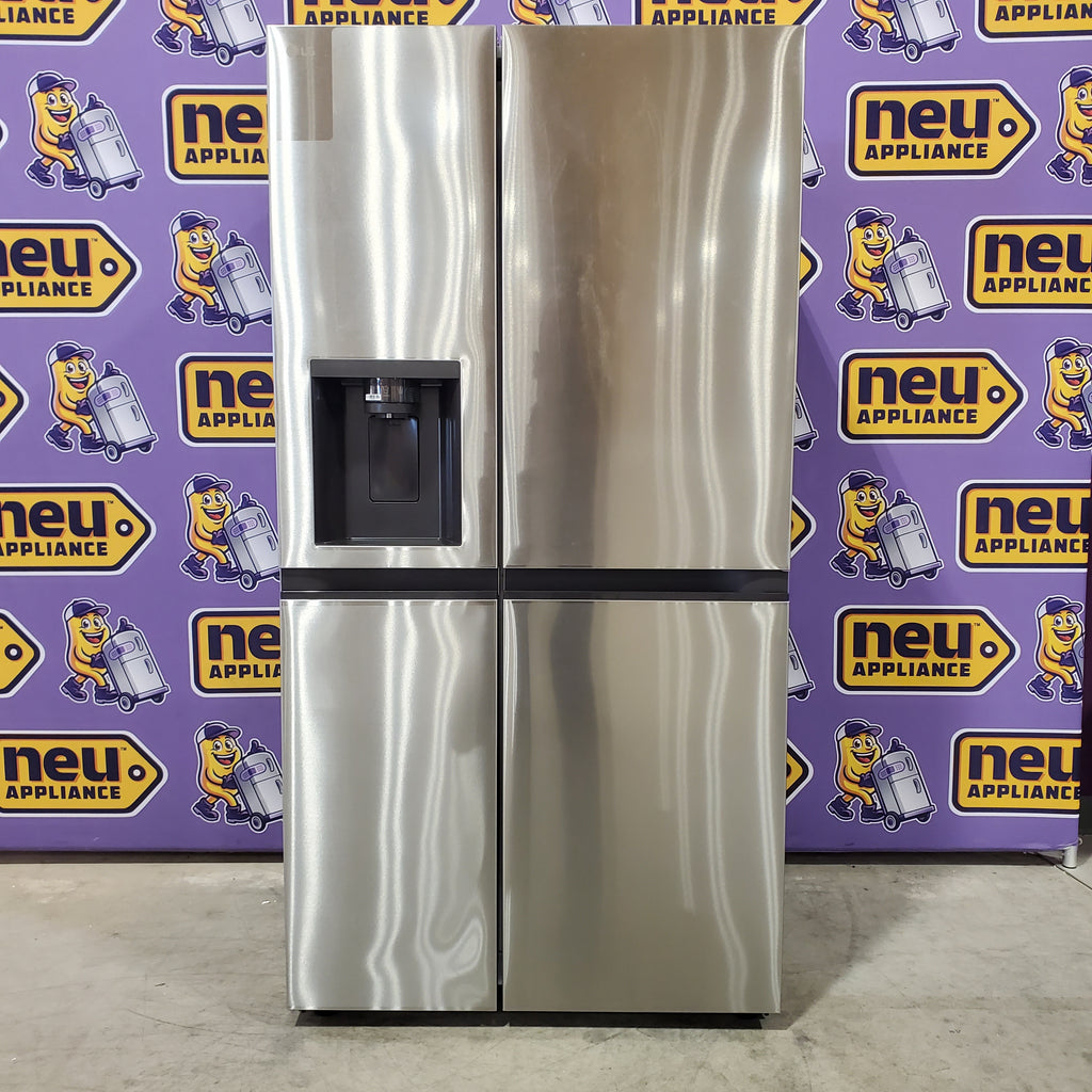 LG 23 cu. ft. Side-by-Side Counter-Depth Refrigerator with Smooth Touch Dispenser 21SD011 - LRSXC2306S - Open Box