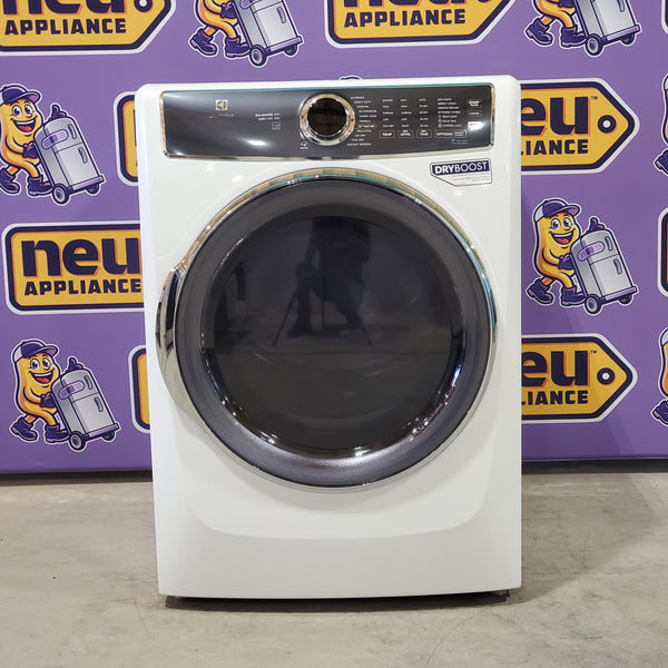 ENERGY STAR Electrolux 8.0 cu. ft. Front Load Electric Dryer with Perfect Steam  7SD511 - ELFE7637AW - Open Box