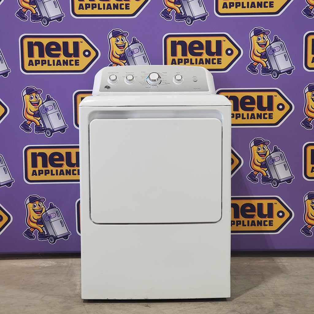 Pictures of GE White Electric 7.2 Cu. Ft. Dryer with Aluminized Alloy Drum GTD42EASJWW - Scratch and Dent (Minor) - Neu Appliance Outlet - Discount Appliance Outlet in Austin, Tx