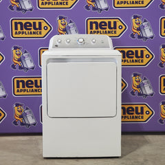 GE White Electric 7.2 Cu. Ft. Dryer with Aluminized Alloy Drum GTD42EA