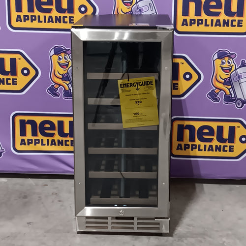 Pictures of SIMZLIFE 15 in. Single Zone 28-Bottle Built-in/ Freestanding Wine Cooler in Black, Adjustable Shelves, Temperature Memory 25135SD589 - WC-03 - Scratch & Dent (Minor) - Neu Appliance Outlet - Discount Appliance Outlet in Austin, Tx