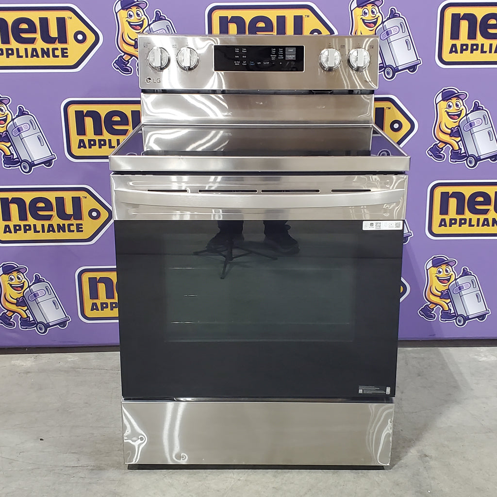 LG 6.3 cu. ft. Smart Wi-Fi Enabled Fan Convection Electric Range with Air Fry & EasyClean® 25131SD290 - LREL6323S - Scratch & Dent (Minor)