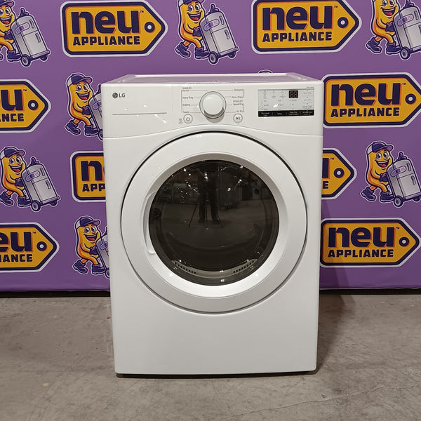 LG 7.4 cu. ft. ENERGY STAR Electric Vented Dryer with Sensor Dry and SmartThinQ Technology 25133SD421 - DLE3400W - Open Box