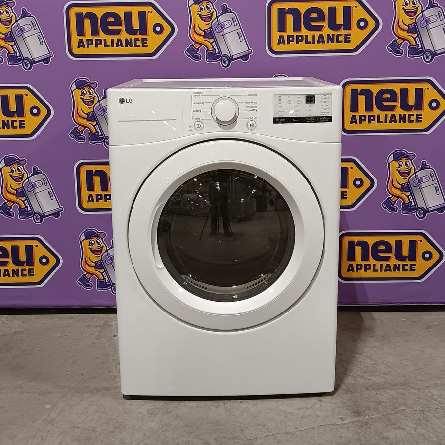 LG 7.4 cu. ft. ENERGY STAR Electric Vented Dryer with Sensor Dry and SmartThinQ Technology 25133SD421 - DLE3400W - Open Box