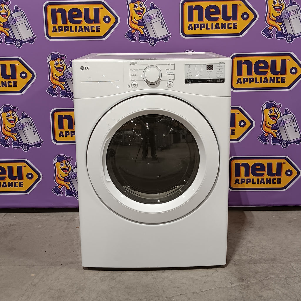Pictures of LG 7.4 cu. ft. ENERGY STAR Electric Vented Dryer with Sensor Dry and SmartThinQ Technology 25133SD421 - DLE3400W - Open Box - Neu Appliance Outlet - Discount Appliance Outlet in Austin, Tx