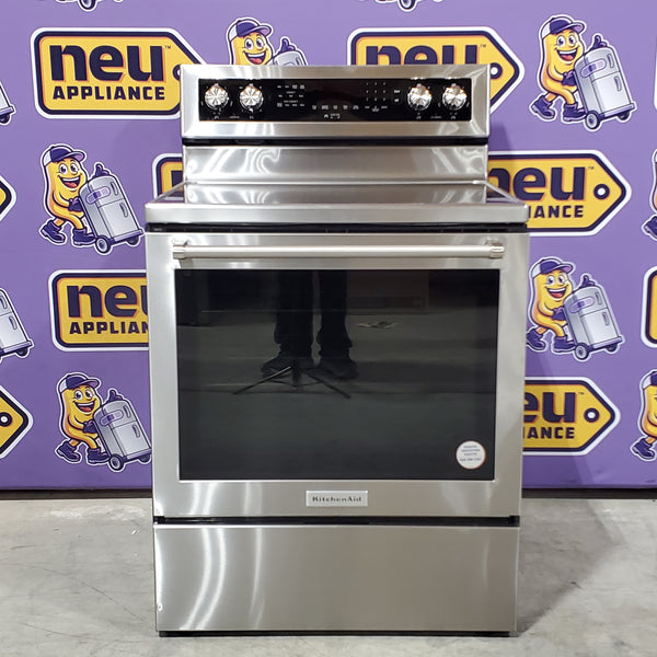 KitchenAid 30-Inch 5-Element Electric Convection Range 25SD015 - KFEG500ESS - Scratch & Dent (Minor)
