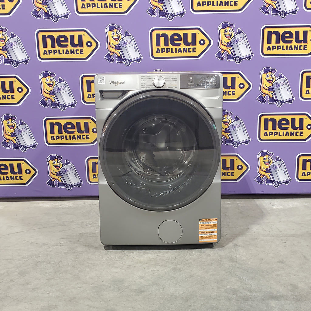 Pictures of Whirlpool Radiant Silver 4.5 cu. ft. Smart Front Load ENERGY STAR® Washer with FreshFlow™ Vent System 19SD020 - WFW5720RR - Open Box - Neu Appliance Outlet - Discount Appliance Outlet in Austin, Tx