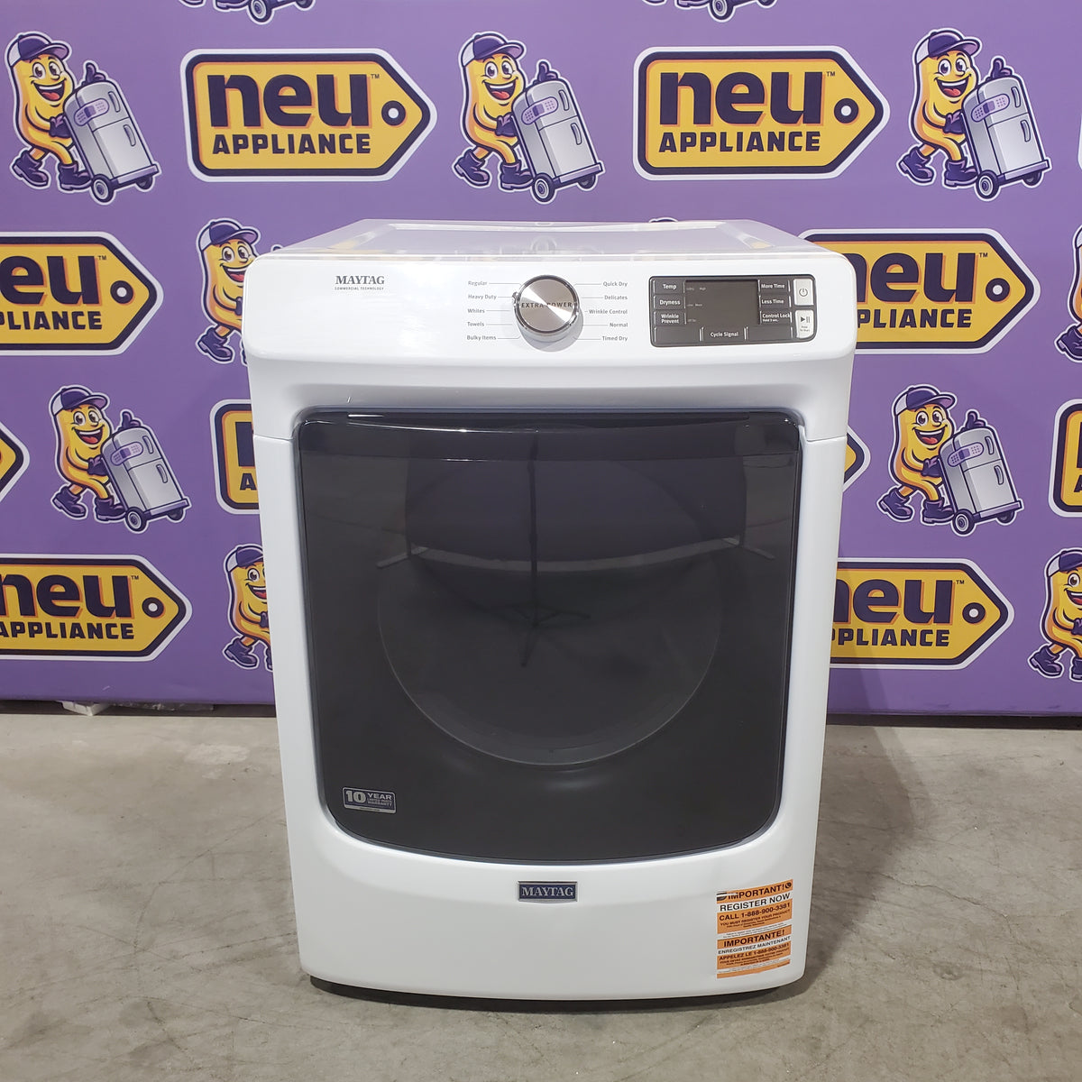 Maytag 7.3 cu. ft. Front Load Gas Dryer with Extra Power and Quick Dry Cycle 30133SD117 - MGD5630HW - Scratch & Dent (Minor)