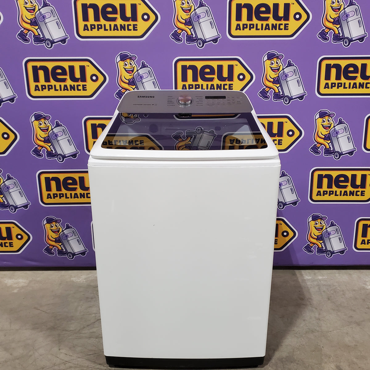 Samsung Top Load 5.0 Cu. Ft. Washer with Super Speed in White 31135SD249 - WA50R5400AW - Scratch & Dent (Moderate)