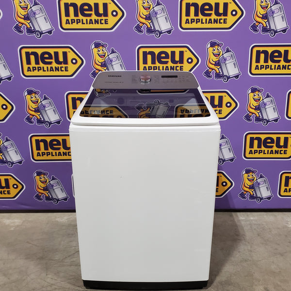 Samsung Top Load 5.0 Cu. Ft. Washer with Super Speed in White 31135SD249 - WA50R5400AW - Scratch & Dent (Moderate)