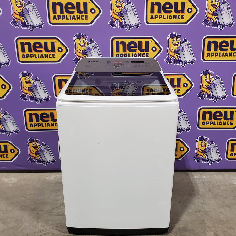 Samsung Top Load 5.0 Cu. Ft. Washer with Super Speed in White 31135SD249 - WA50R5400AW - Scratch & Dent (Moderate)