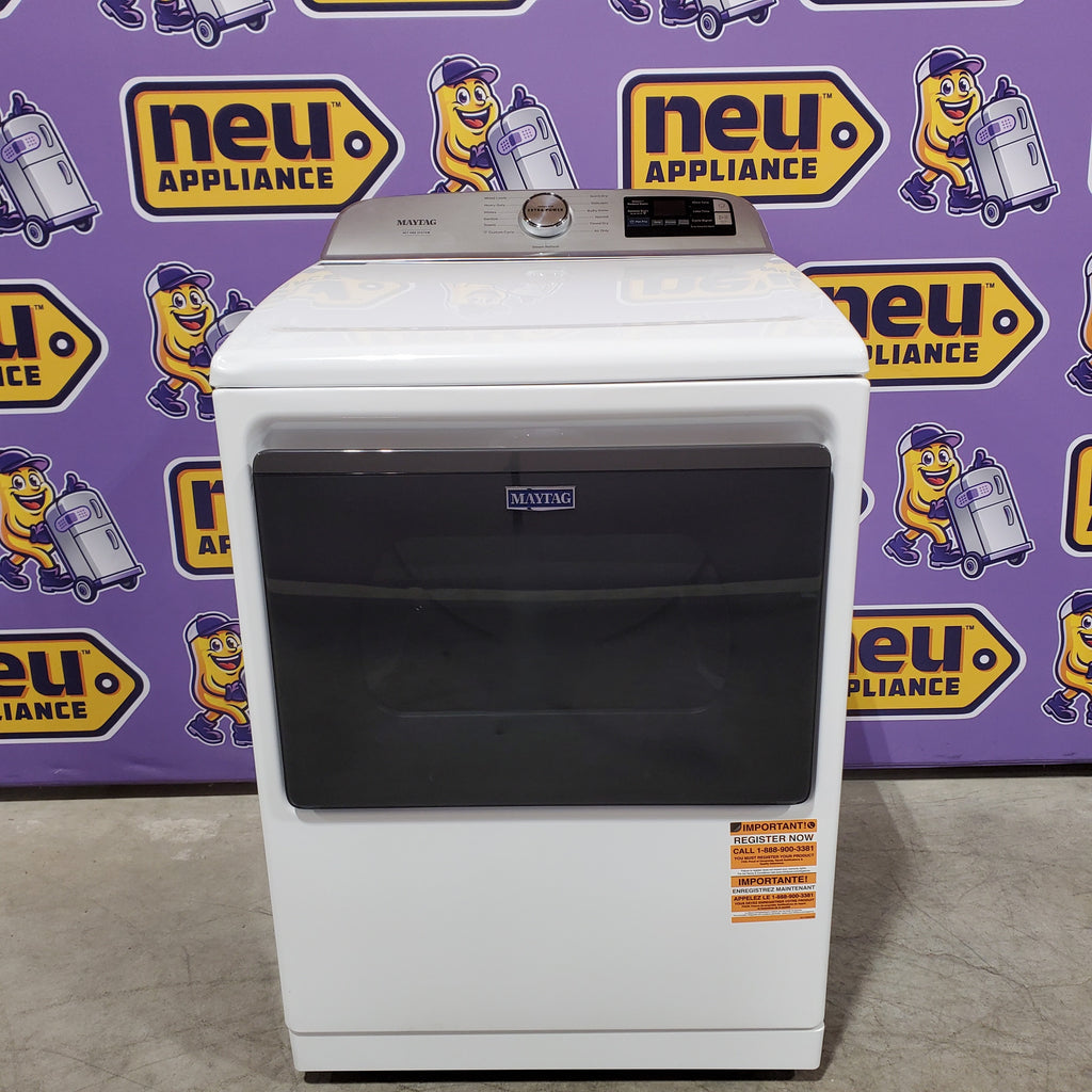 Pictures of Maytag Pet Pro 7.4-cu ft Vented Electric Dryer with Steam Cycle in White 22132SD119 - MED7205RW - Scratch & Dent (Minor) - Neu Appliance Outlet - Discount Appliance Outlet in Austin, Tx