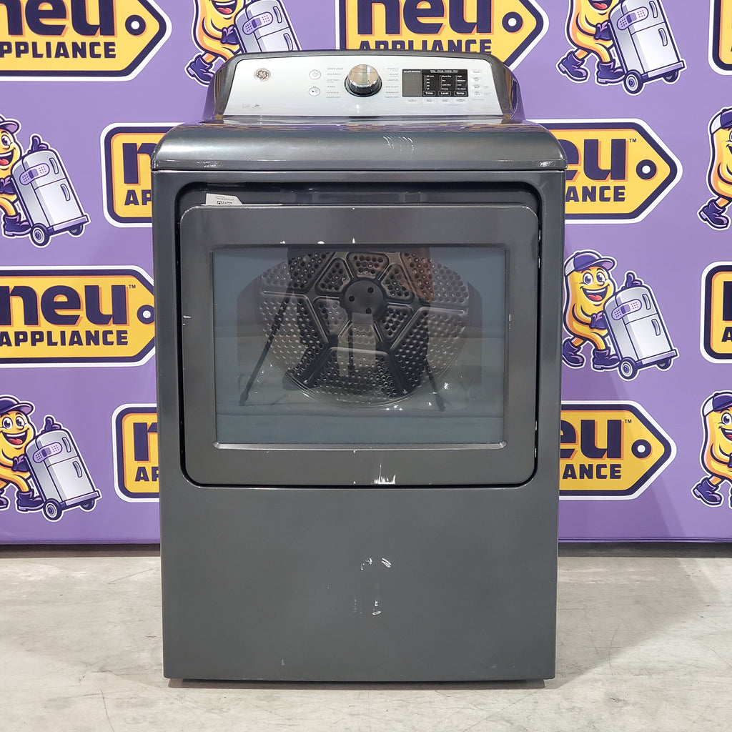 Pictures of GE Diamond Gray Energy Star Electric 7.4 Cu. Ft. Dryer with Aluminized Alloy Drum, Sanitize Cycle, and Sensor Dry GTD72EBPNDG - Certified Refurbished - Neu Appliance Outlet - Discount Appliance Outlet in Austin, Tx
