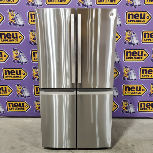 Pictures of GE Profile ENERGY STAR® 22.9 Cu. Ft. Counter-Depth Quad-Door Refrigerator with Dual-Dispense AutoFill Pitcher and Door in Door GE9851 - PHD23BYWFS - New in Box - Neu Appliance Outlet - Discount Appliance Outlet in Austin, Tx