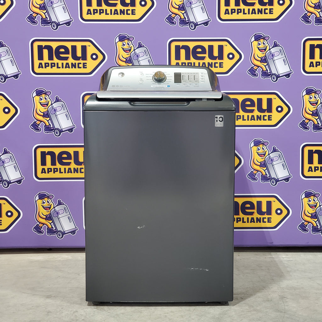 Pictures of GE ENERGY STAR® 4.5 cu. ft. Capacity Washer with Stainless Steel Basket GTW685BPLDG - Certified Refurbished and GE 7.4 cu. ft. Capacity Smart Electric Dryer with HE Sensor Dry GTD75ECPLDG - Certified Refurbished - Neu Appliance Outlet - Discount Appliance Outlet in Austin, Tx