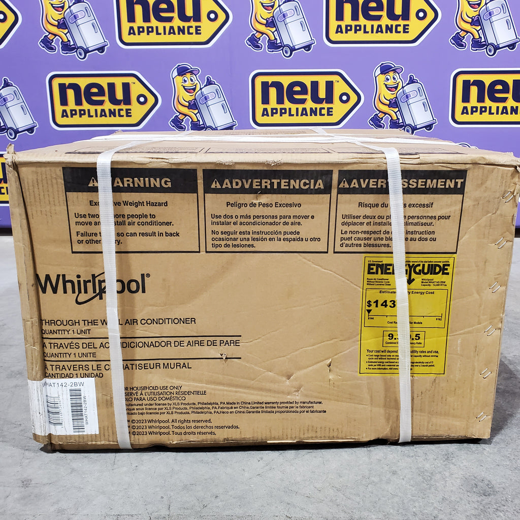 Pictures of Whirlpool 14000-BTU 700-sq ft 230-Volt White Through-the-Wall Air Conditioner with Remote 25133SD548 - WHAT142-2BW - New in Box - Neu Appliance Outlet - Discount Appliance Outlet in Austin, Tx
