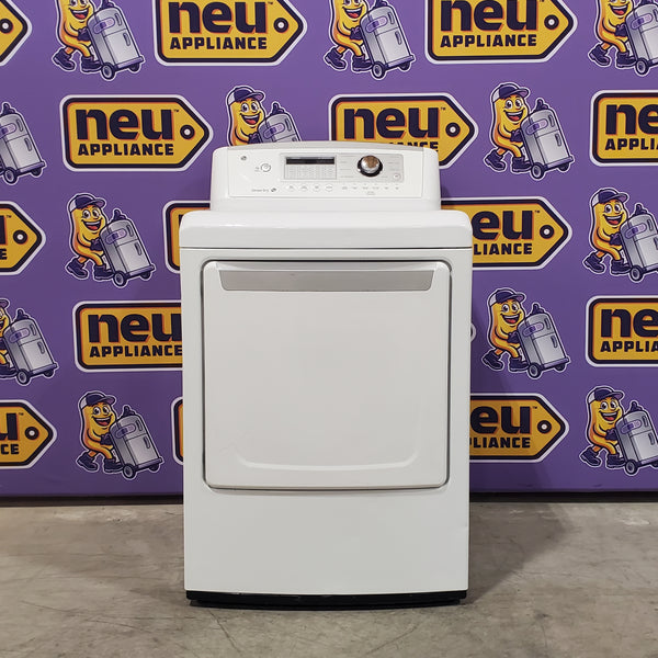 LG 7.3 cu. ft. Ultra Large High Efficiency Electric Dryer w/ Sensor Dry Technology in White 1CR04126 - DLE4970W - Certified Refurbished