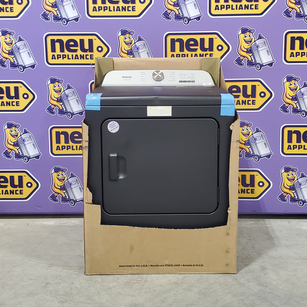 Pictures of Maytag Volcano Black Top Load 4.7 Cu. Ft. Pet Pro Washer with Built-In Faucet MVW6500MBK - Scratch & Dent (Moderate) and Maytag Volcano Black Pet Pro 7.0 cu. ft. Electric Dryer with XL Lint Trap and Steam 15032 - MED6500MBK - New in Box - Neu Appliance Outlet - Discount Appliance Outlet in Austin, Tx