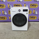 LG 24" Wide 4.2 cu.ft. Smart wi-fi Enabled Compact Front Load Dryer with Dual Inverter HeatPump™ Technology 31133SD70 - DLHC1455W - Scratch & Dent (Minor)
