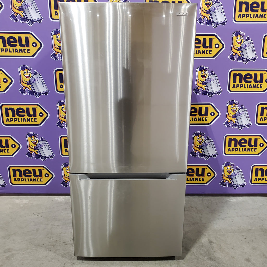 Vissani 18.7 cu. ft. Bottom Freezer Refrigerator in Stainless Steel 25137SD697 - MDBF18SS - Scratch & Dent (Moderate)