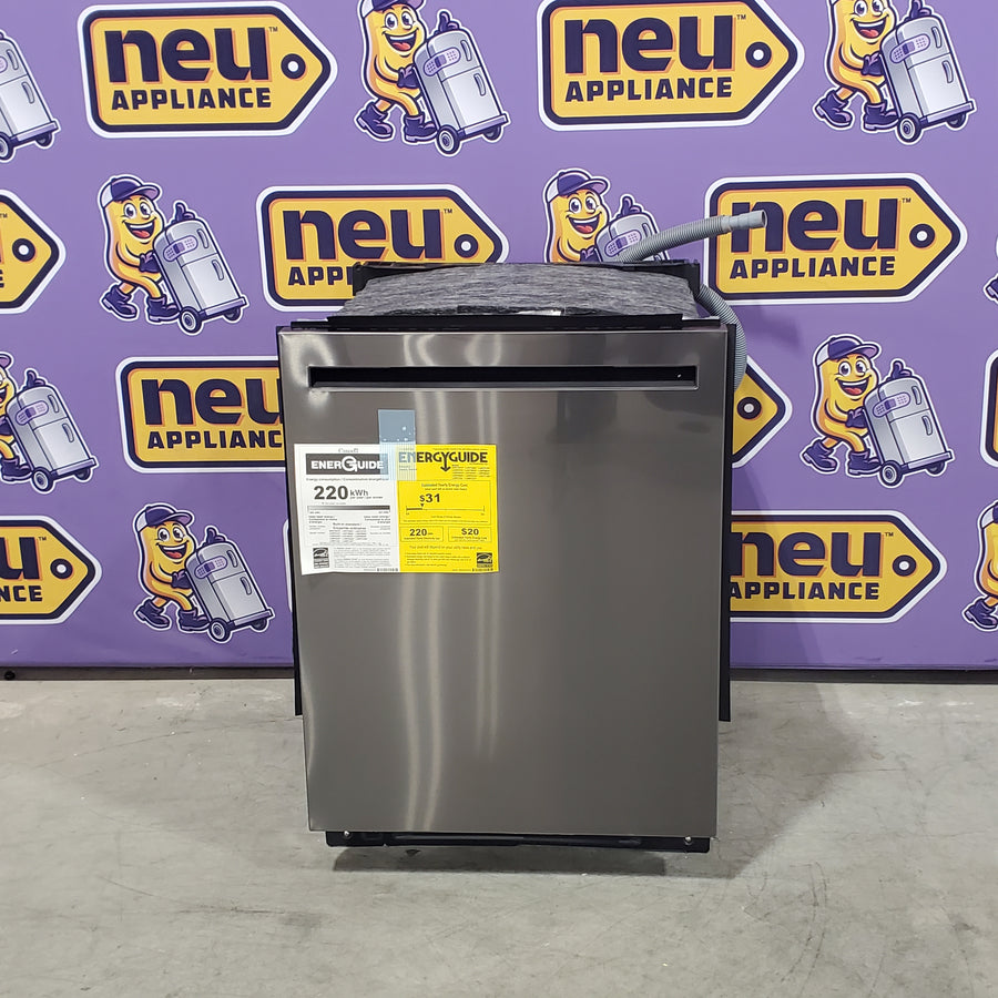 LG Black Stainless Steel Smart FlushFit™ Top Control Dishwasher with 1-Hour Wash & Dry, QuadWash® Pro, and Dynamic Heat Dry™ w/AutoVent Dry™ 25133SD447 - LDNPM545D - Open Box