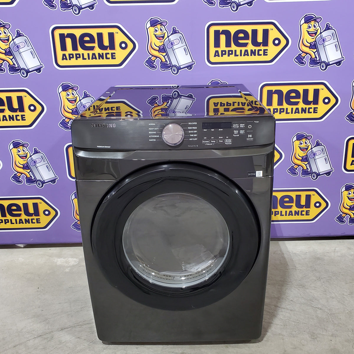 Samsung Frontload Brushed Black7.5 Cu. Ft.  Electric Dryer with Sensor Dry 31131SD53 - DVE45T6000V - Scratch & Dent (Minor)