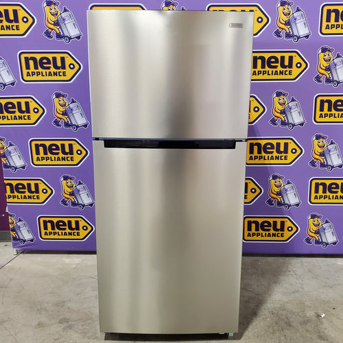 Vissani 18.1 cu. ft. Top Freezer Refrigerator in Fingerprint Resistant Stainless Steel Look, Garage Ready 25138SD761 - MDTF18SSR5 - Scratch & Dent (Major)