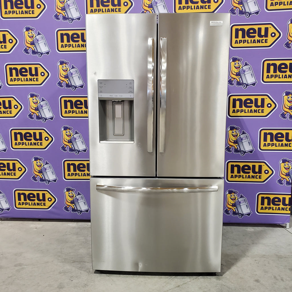 Pictures of Frigidaire 27.8-cu ft ENERGY STAR French Door Refrigerator with Dual Ice Maker in Fingerprint Resistant Stainless Steel 3SD1099 - GRFS2853AF - Scratch & Dent (Minor) - Neu Appliance Outlet - Discount Appliance Outlet in Austin, Tx