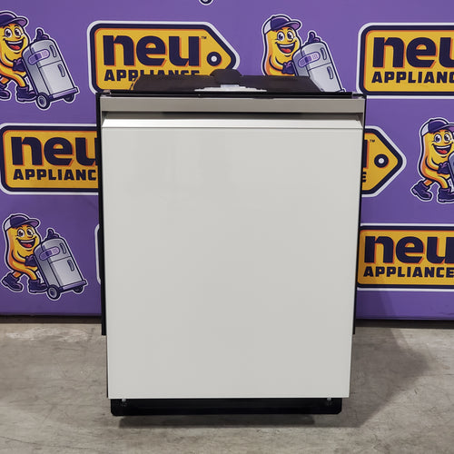 Pictures of Samsung Bespoke 24-in Top Control Built-in Dishwasher (White Glass) With Third Rack, AutoRelease Door, 46-Decibel 25SD085 - DW80CB545012 - Scratch & Dent (Minor) - Neu Appliance Outlet - Discount Appliance Outlet in Austin, Tx