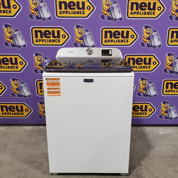 Maytag Top Load 4.8 cu ft Washer with Deep Fill and Slow-Close Glass Lid 30132SD91 - MVW6200KW - Scratch & Dent (Minor)