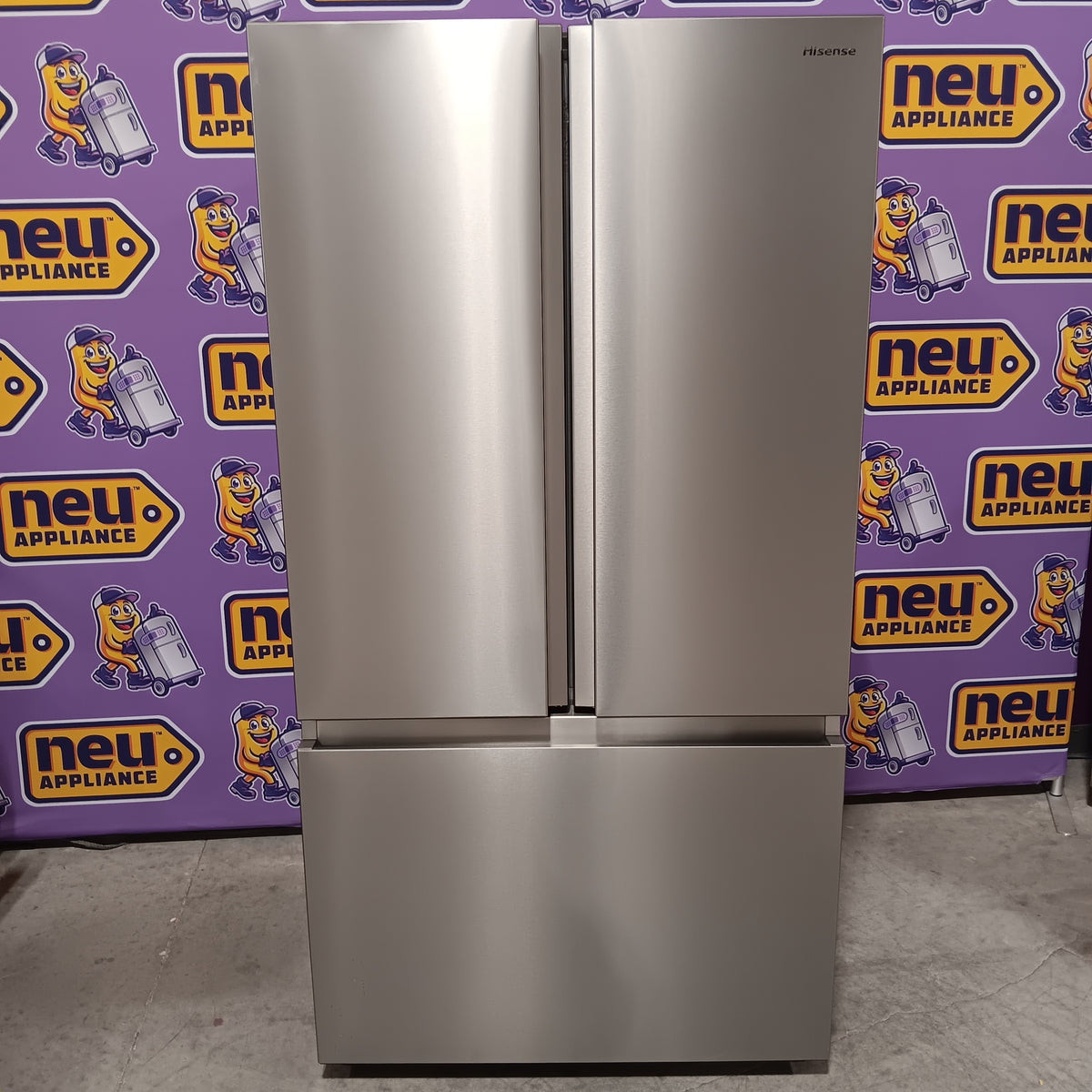 Hisense 26.6 cu. ft. French Door Refrigerator in Fingerprint Resistant Stainless Steel 22134SD233 - HRF266N6CSE1 - Scratch & Dent (Minor)