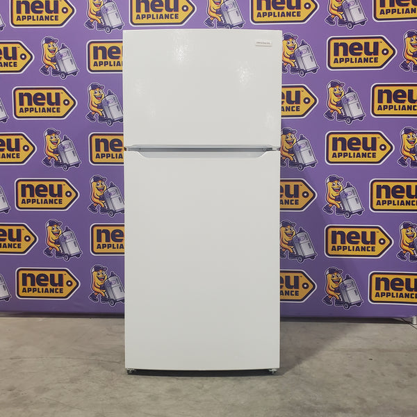 Frigidaire 30" Wide Garage Ready Top Freezer 18 Cu. Ft. Refrigerator with EvenTemp Cooling System and Spacious Interior Storage in White - 3SD272 - FFTR1814WWE - Scratch & Dent (Moderate)