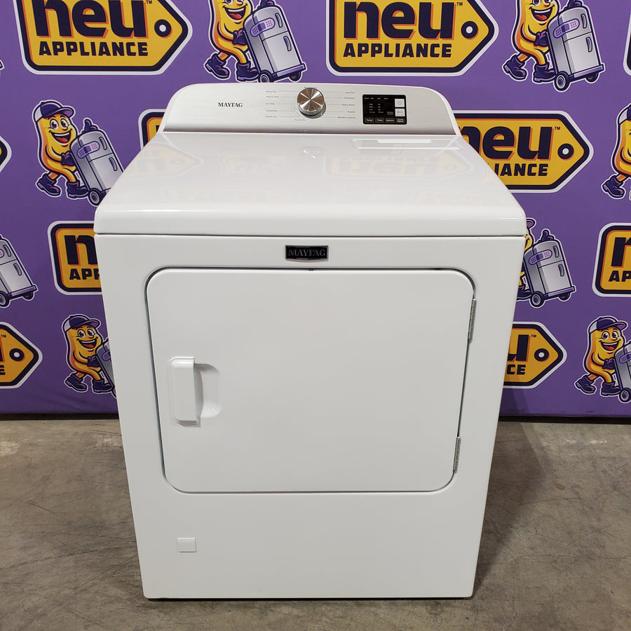 Maytag Top Load 4.8 cu ft Washer with Deep Fill and Slow-Close Glass Lid MVW6200KW - Scratch & Dent (Moderate) and Maytag 7.0 cu. ft Top Load Gas Dryer with Moisture Sensing 16222 - MGD6200KW - Scratch and Dent (Major)