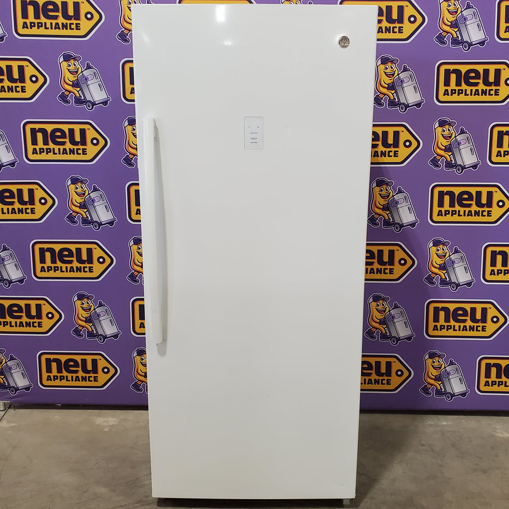 Pictures of GE Garage Ready 21.3 cu. ft. Frost Free Defrost Upright Freezer in White 30133SD115 - FUF21DLRWW - Scratch & Dent (Minor) - Neu Appliance Outlet - Discount Appliance Outlet in Austin, Tx