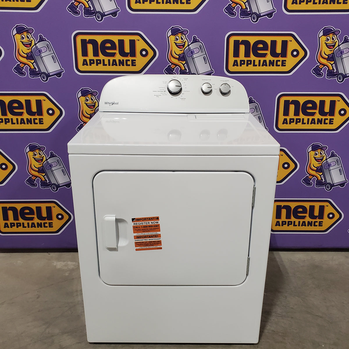 Whirlpool White Electric Extra Large 7.0 Cu. Ft. Dryer with Wrinkle Shield 22136SD354 - WED4815EW - Open Box