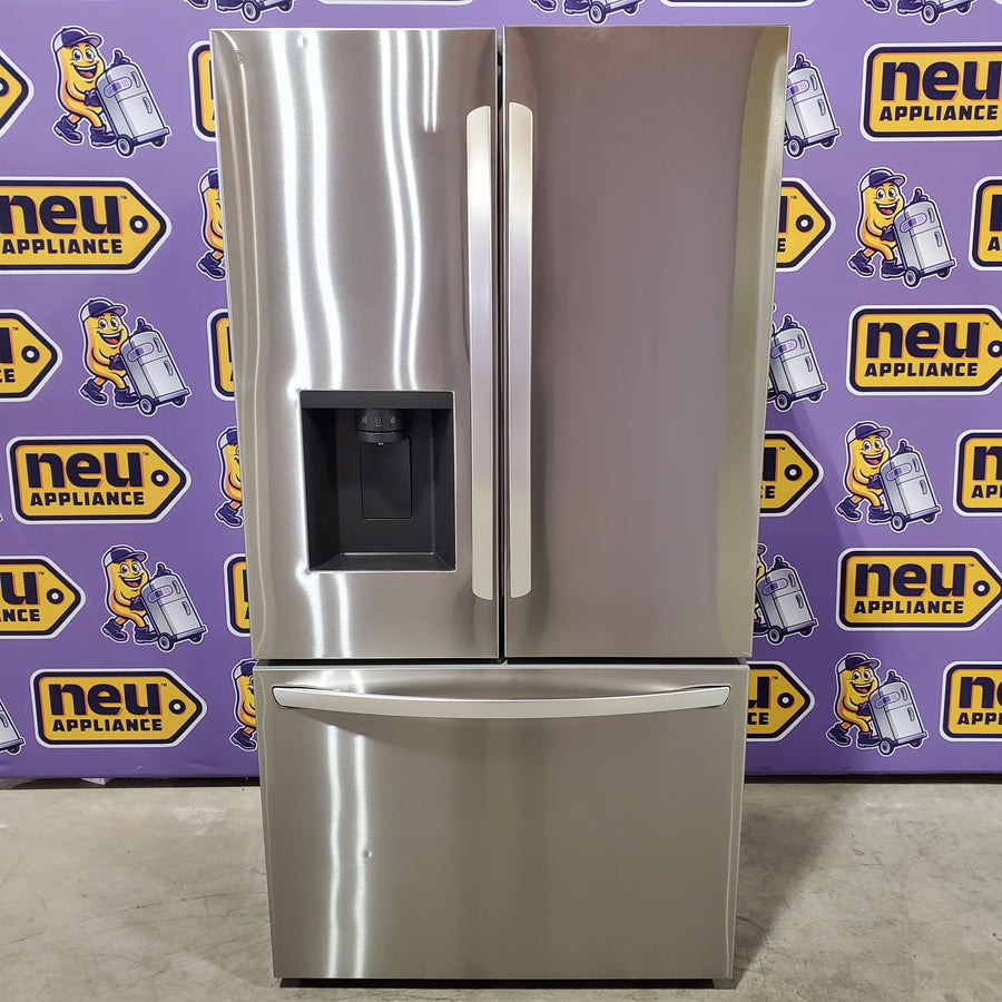 LG 26 cu ft ENERGY STAR Counter-Depth Smart French Door Refrigerator in Fingerprint Resistant Stainless Steel with Dual Ice Maker 251312SD974 - LRFXC2606S - Scratch & Dent (Minor)