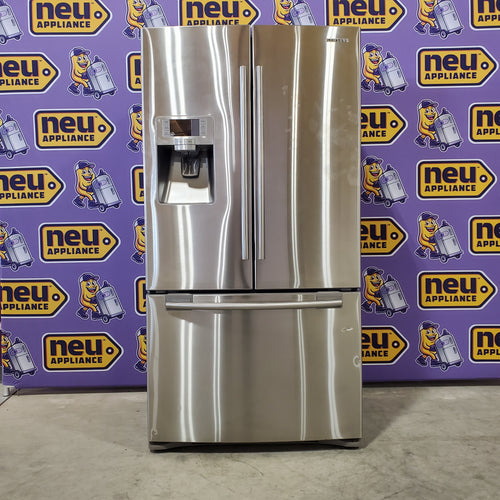 Pictures of Samsung Stainless Steel Counter Depth French Door 23.9 Cu. Ft Refrigerator with Wine Rack RFG238AARS - Certified Refurbished - Neu Appliance Outlet - Discount Appliance Outlet in Austin, Tx