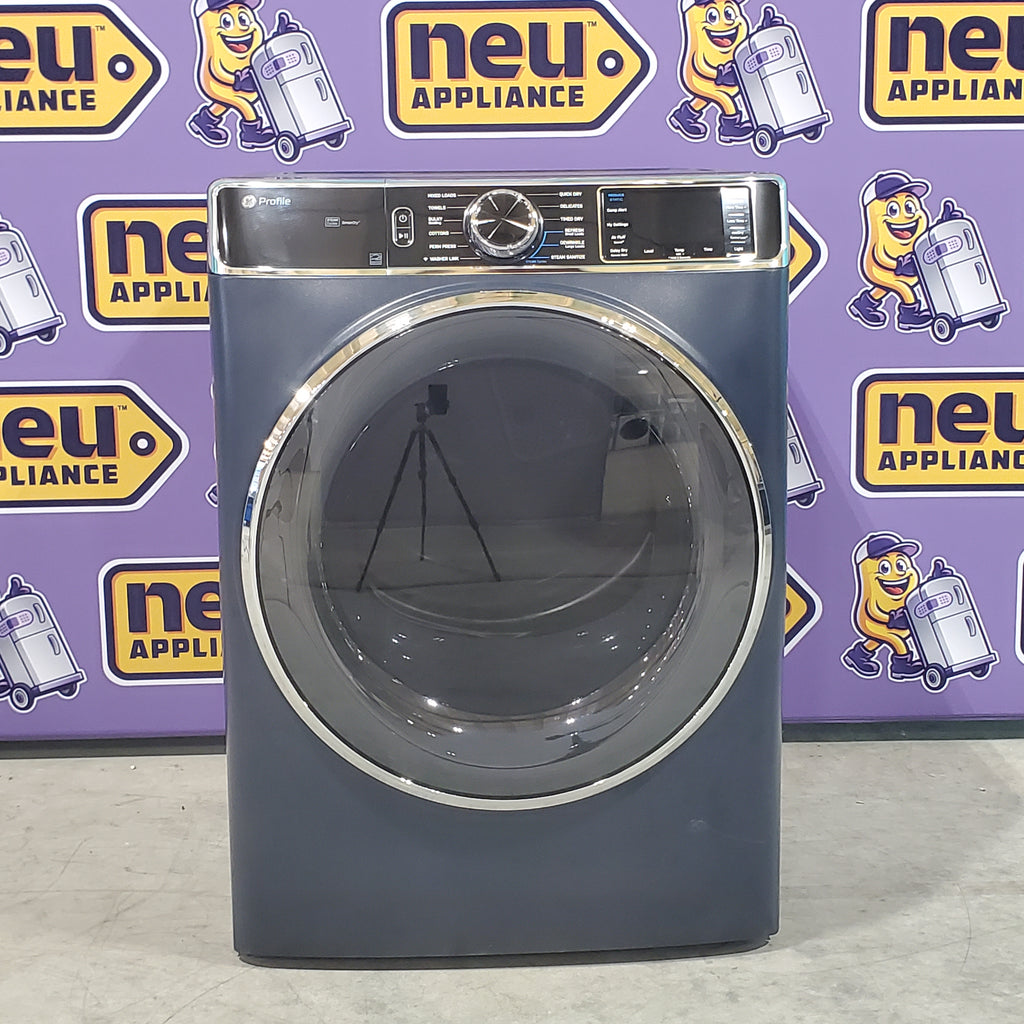 Pictures of GE Profile Smart Front Load Electric 7.8 Cu. Ft. Capacity Dryer with Steam and Sanitize Cycle PFD87ESPVRS - Open Box - Neu Appliance Outlet - Discount Appliance Outlet in Austin, Tx