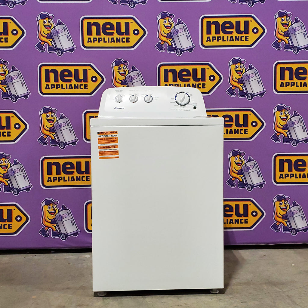 Pictures of Amana Top Load 3.8 Cu. Ft. Washer with High Efficiency Agitator in White 3SD774 - NTW4519JW - Open Box - Neu Appliance Outlet - Discount Appliance Outlet in Austin, Tx