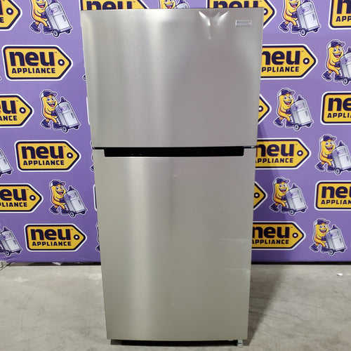 Vissani 18.1 cu. ft. Top Freezer Refrigerator in Fingerprint Resistant Stainless Steel Look, Garage Ready 251315SD1104 - MDTF18SSR5 - Scratch & Dent (Moderate)