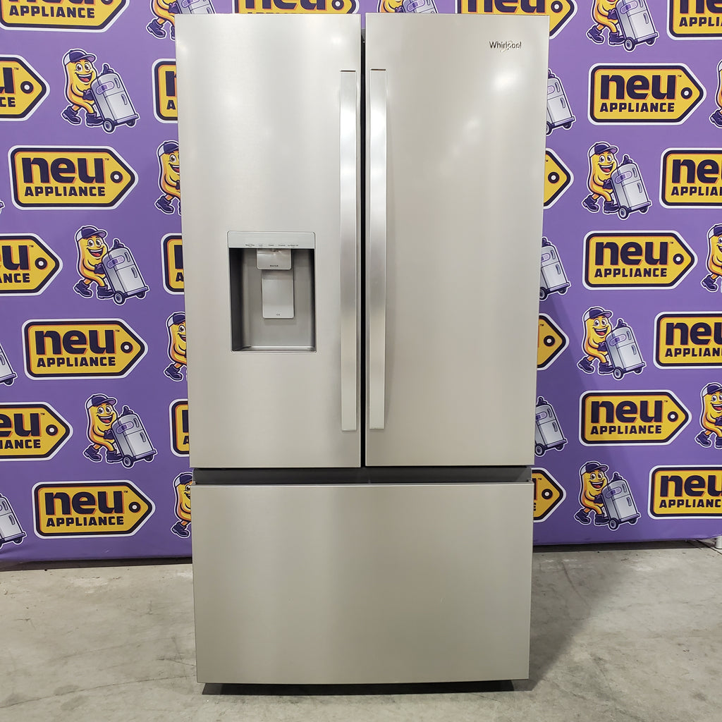 Whirlpool French Door Refrigerator in Fingerprint Resistant Stainless Finish with In-Door Water and Ice Maker - 30 cu. ft. 22SD023 - WRFF3536SZ - Open Box