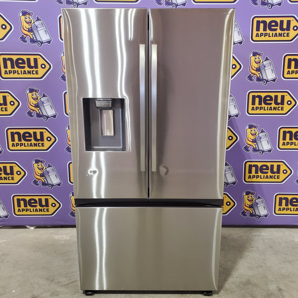 Samsung 31 cu. ft. Mega Capacity 3-Door French Door Refrigerator in Stainless Steel with Four Types of Ice 22133SD186 - RF32CG5400SR - Scratch & Dent (Moderate)