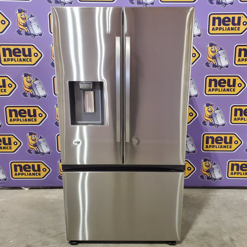 Samsung 31 cu. ft. Mega Capacity 3-Door French Door Refrigerator in Stainless Steel with Four Types of Ice 22133SD186 - RF32CG5400SR - Scratch & Dent (Moderate)