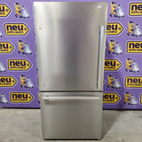 Hisense Counter Depth Bottom Freezer 17.2 Cu. Ft. Refrigerator with LED Lighting and Super Cool and Super Freeze in Fingerprint Stainless Steel 22136SD345 - HRB171N6ASE - Scratch and Dent (Minor)